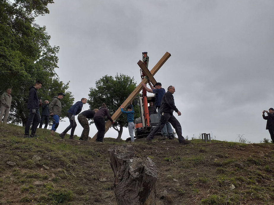 Arbeiten auf dem Hasunger Berg (Foto: Alexander von Rüden)